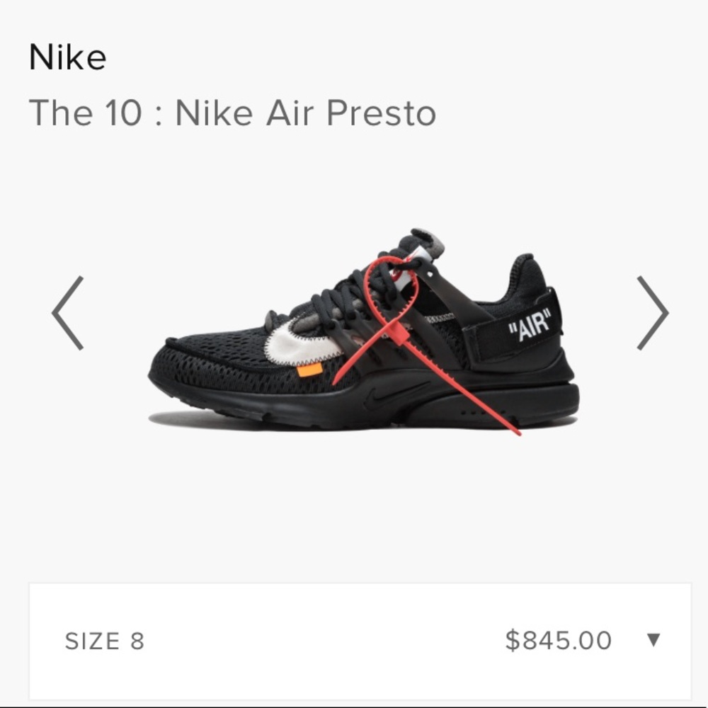 Nike Air Presto Off White